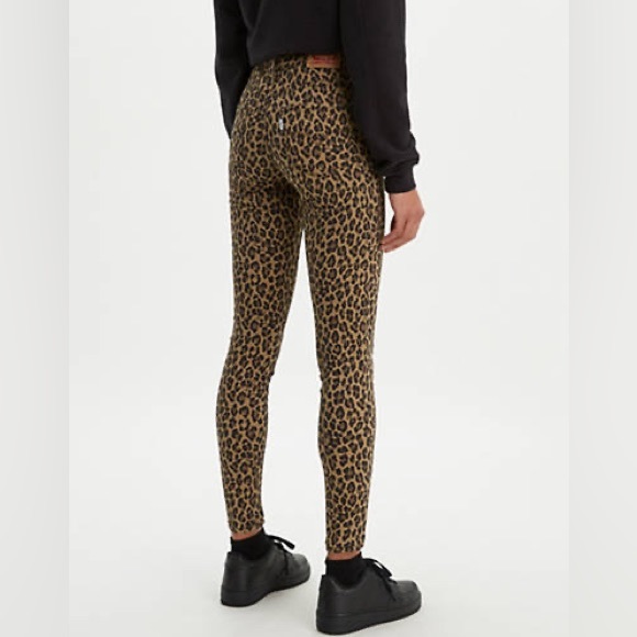 720 HIGH RISE SUPER SKINNY LEOPARD PRINT WOMEN'S JEANS - Picture 3 of 8